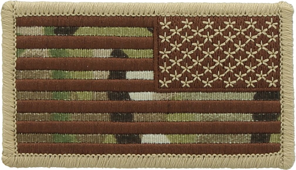 USA American Flag Patch Military Uniform Hook Loop US Flag Accessory Patch (Many colors to choose from!)