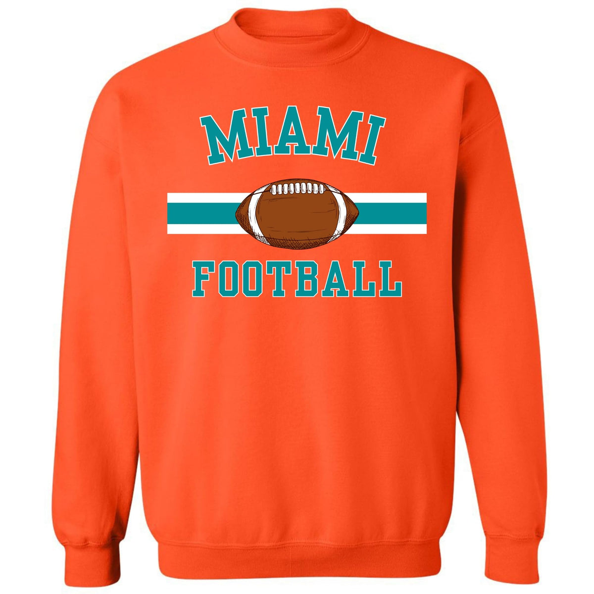 National Football US City League Teams Crewneck Sweatshirt | USA City Warm Sports Fan Gameday Pullover