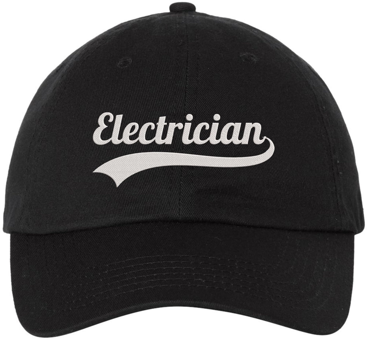 Electrician Embroidered Baseball Cap | Varisty Team Electrician Technician Dad Hat, Funny Fathers Gift