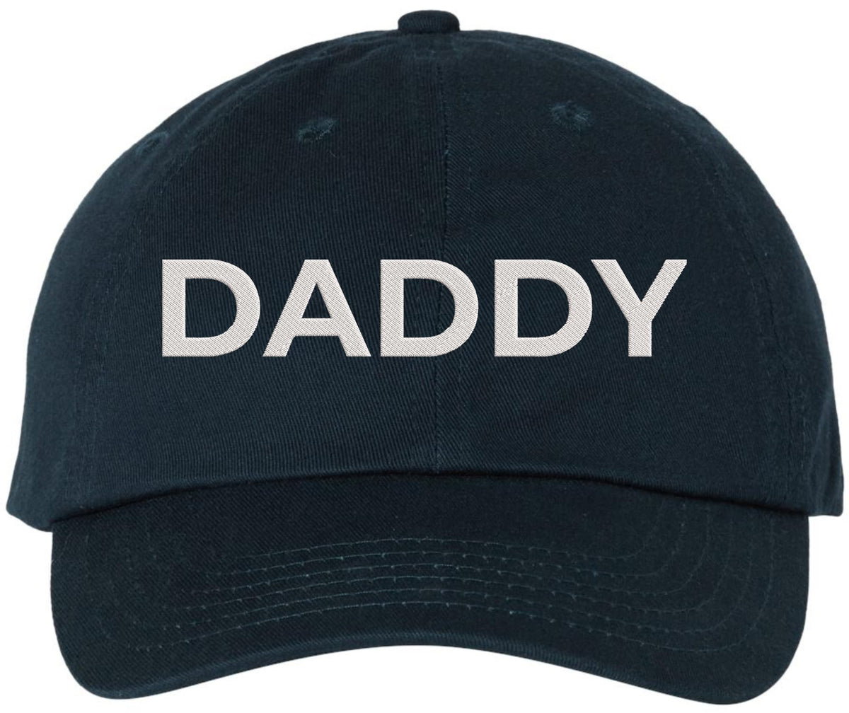 Daddy Embroidered Dad Hat | 100% Cotton Adjustable Baseball Cap | Casual Father's Day Hat for Dad