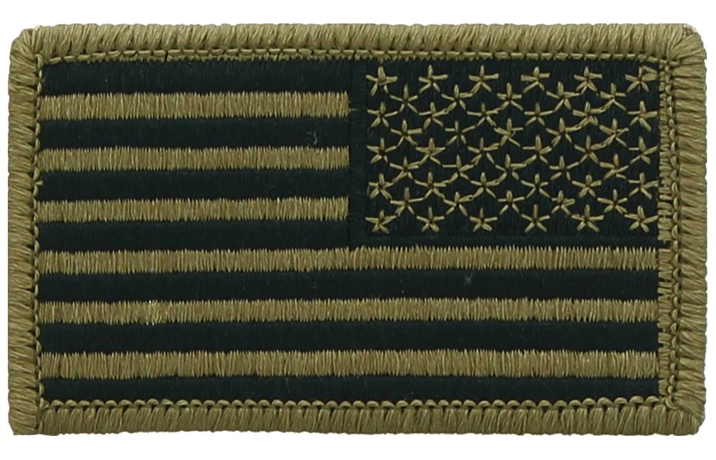 USA American Flag Patch Military Uniform Hook Loop US Flag Accessory Patch (Many colors to choose from!)