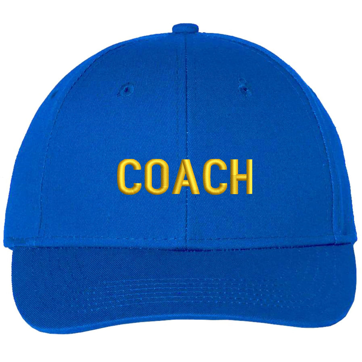 COACH Baseball Hat | Embroidered Coaches Uniform Head or Assistant Coach Sports Team Cap for Men & Women
