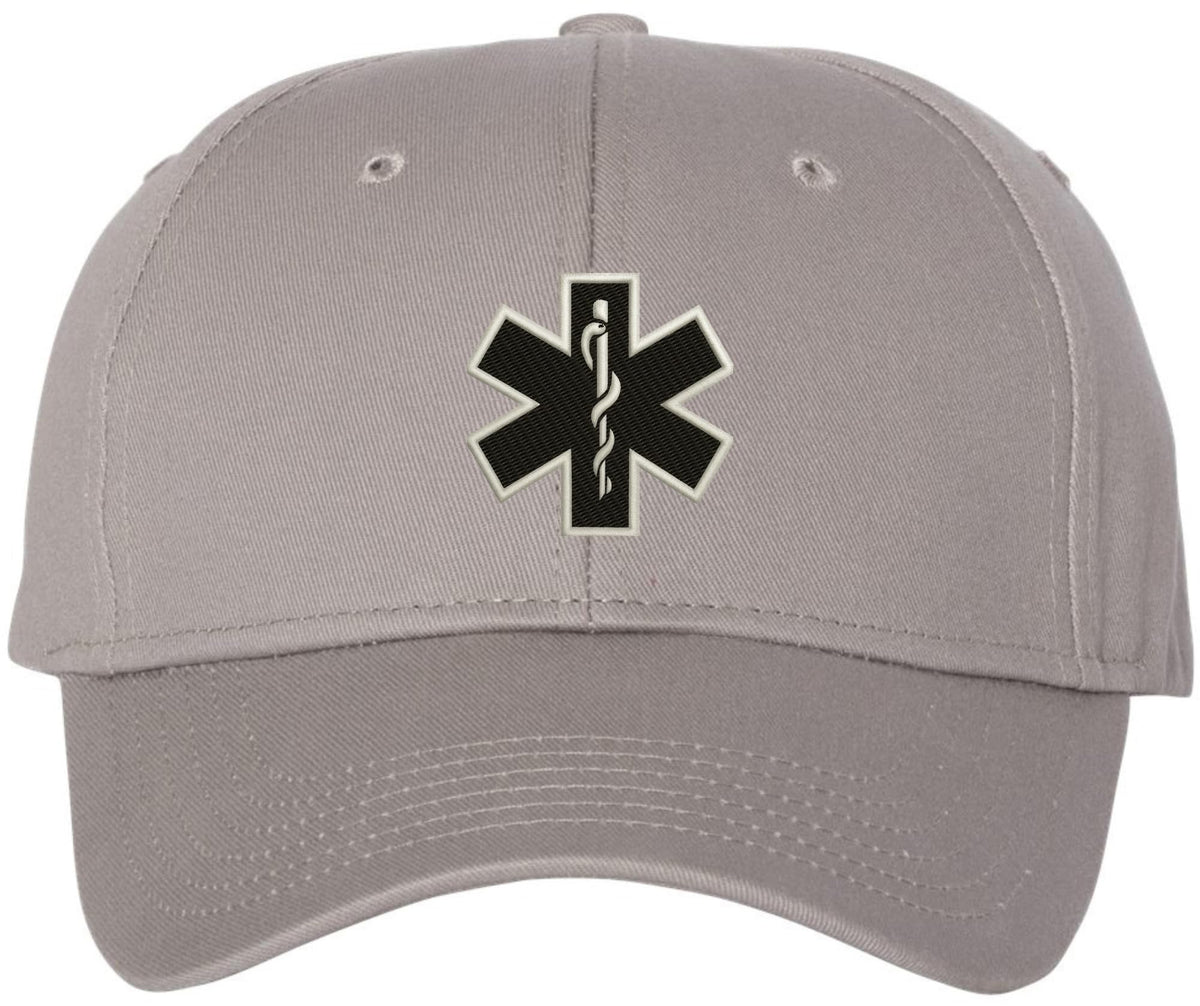 EMS EMT Emergency Medical Star of Life Embroidered Adjustable 100% Cotton Unisex Baseball Cap Hat