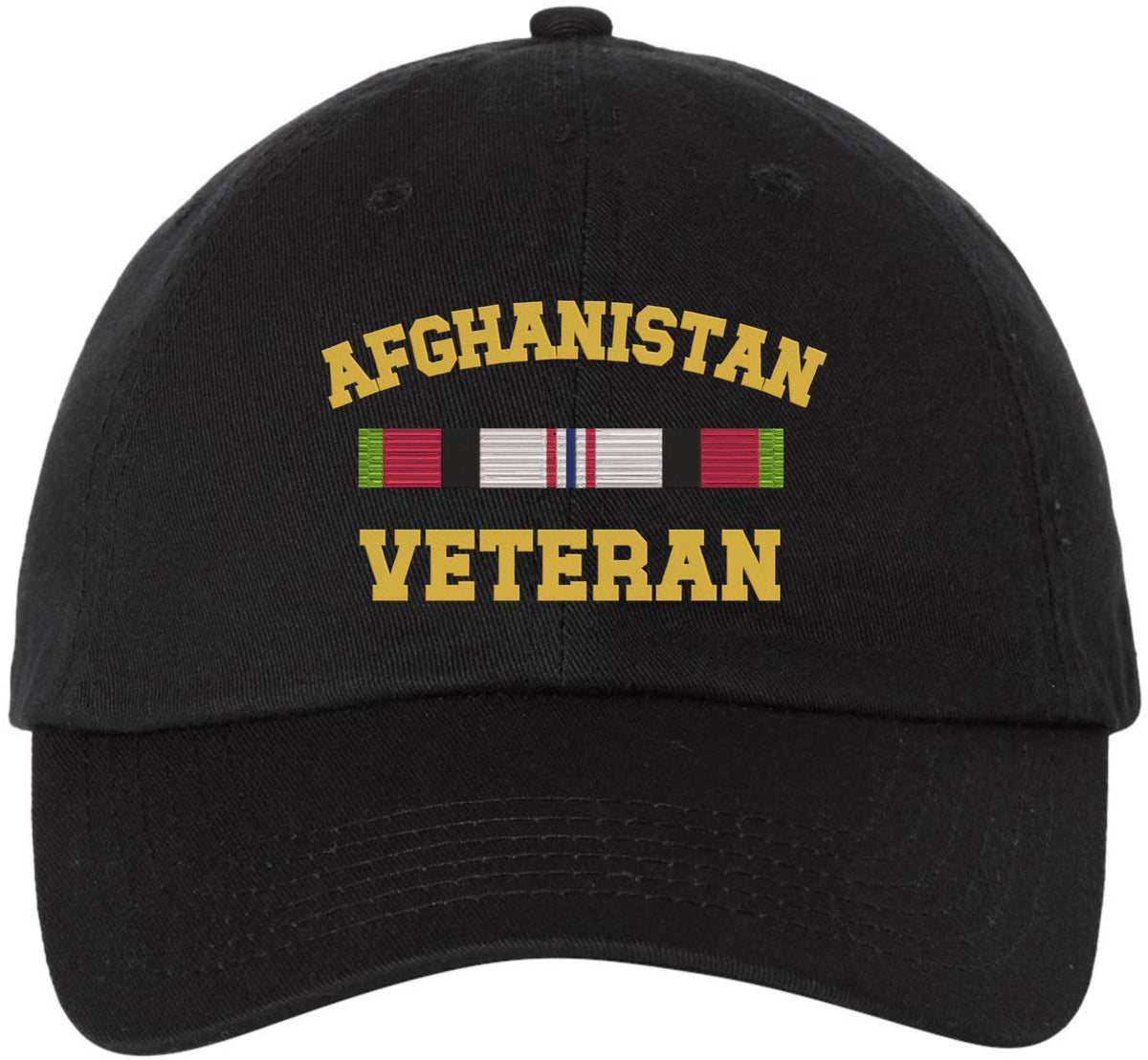 Afghanistan Veteran Embroidered Baseball Cap | USA Military Army Service Adjustable Tactical Dad Hat