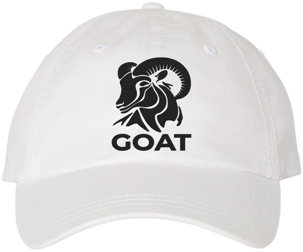 GOAT Embroidered Baseball Cap Funny Greatest of All Time Dad Hat