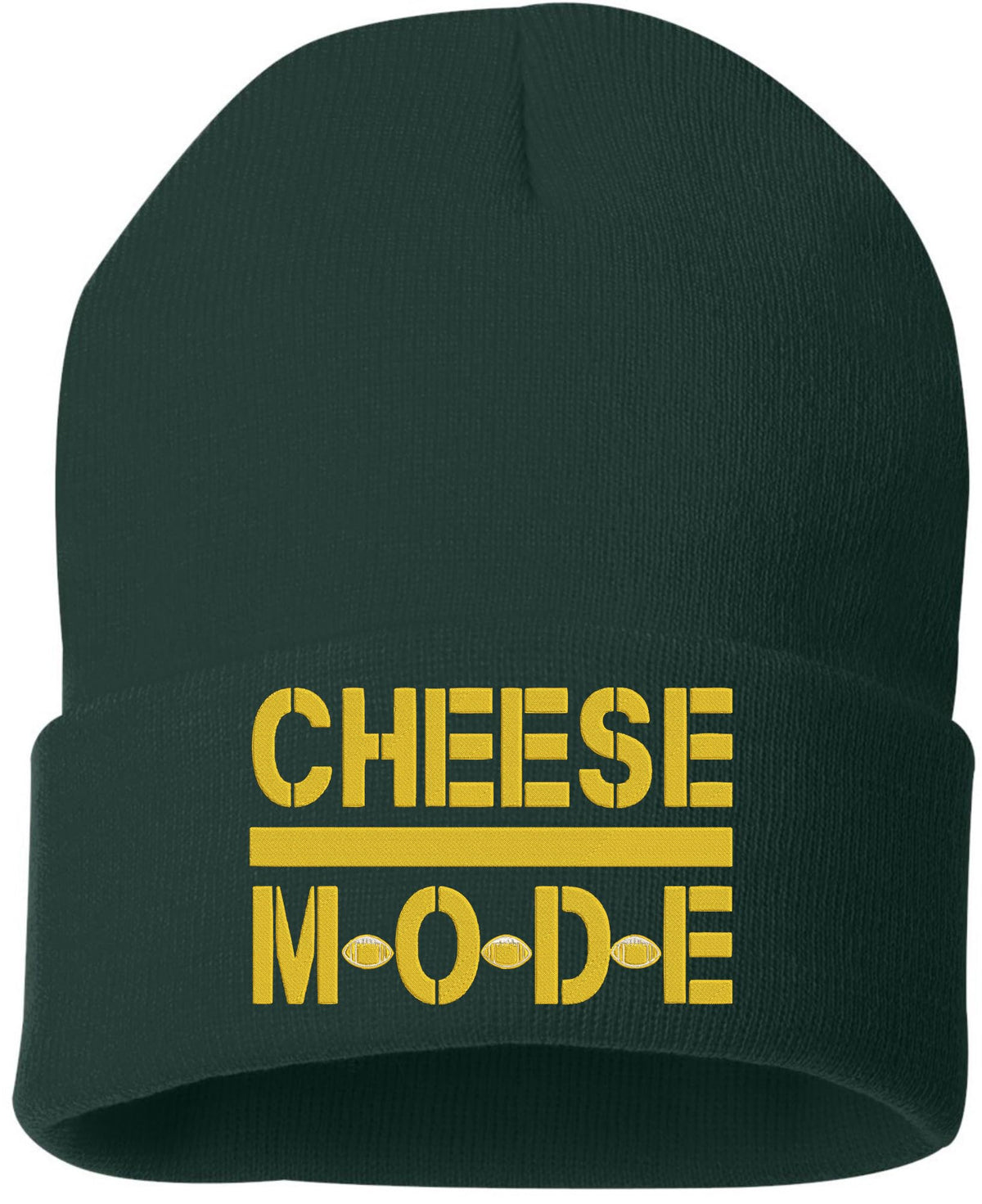 Cheese Mode Beanie Watch Cap | Green Bay Football City Cheese Head Fan Skull Warm Winter for Men & Women