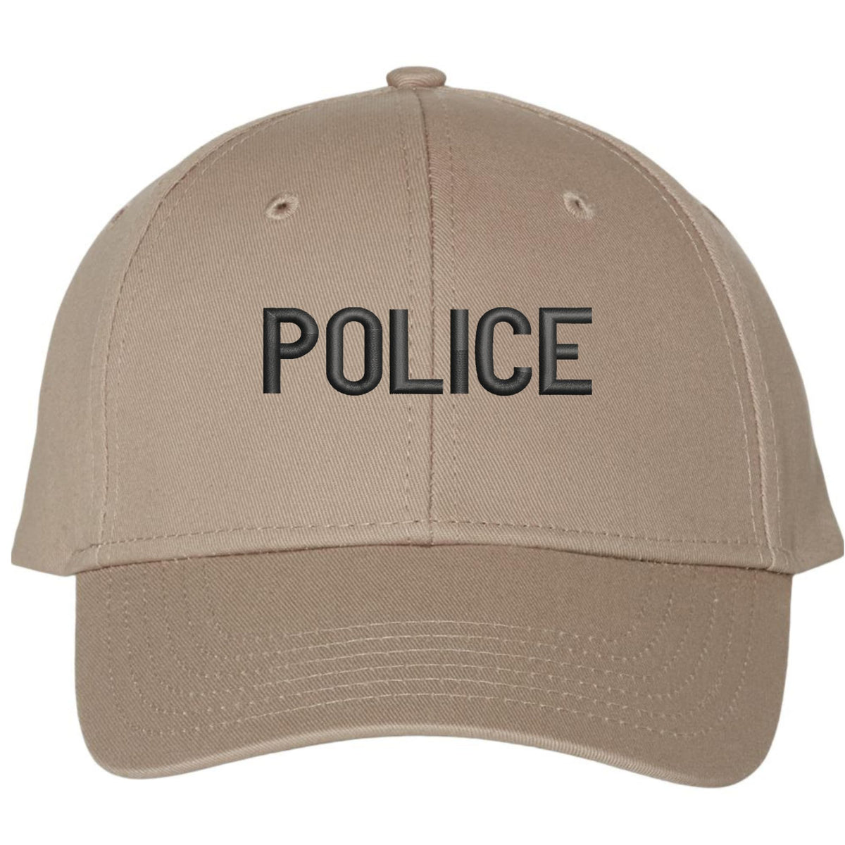 POLICE Embroidered Baseball Hat Structured Adjustable Uniform Cap for Guard, Officer, Policeman
