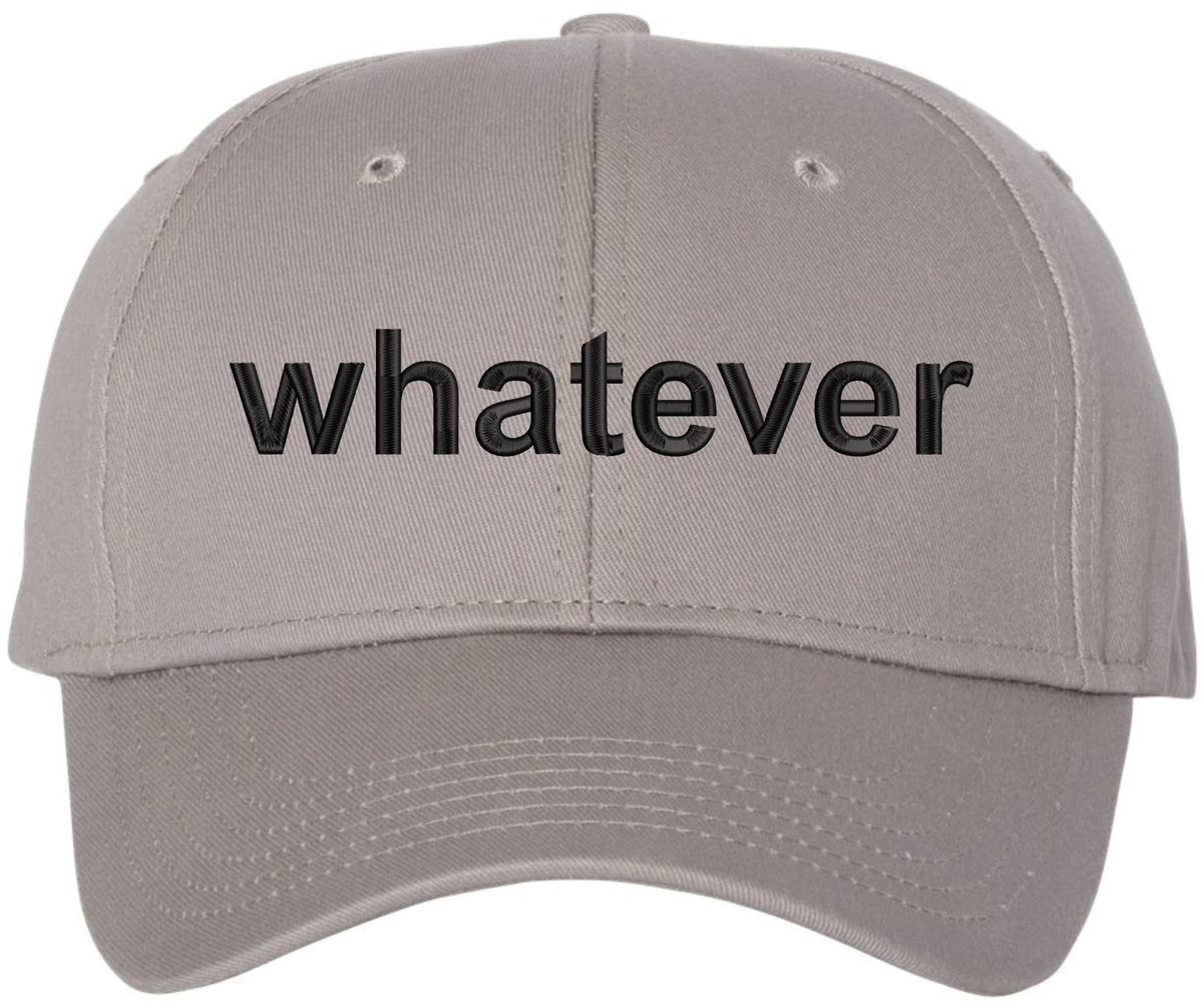 Whatever Embroidered Cap Funny Meme Minimalist Humor Dad Hat Casual Baseball Cap