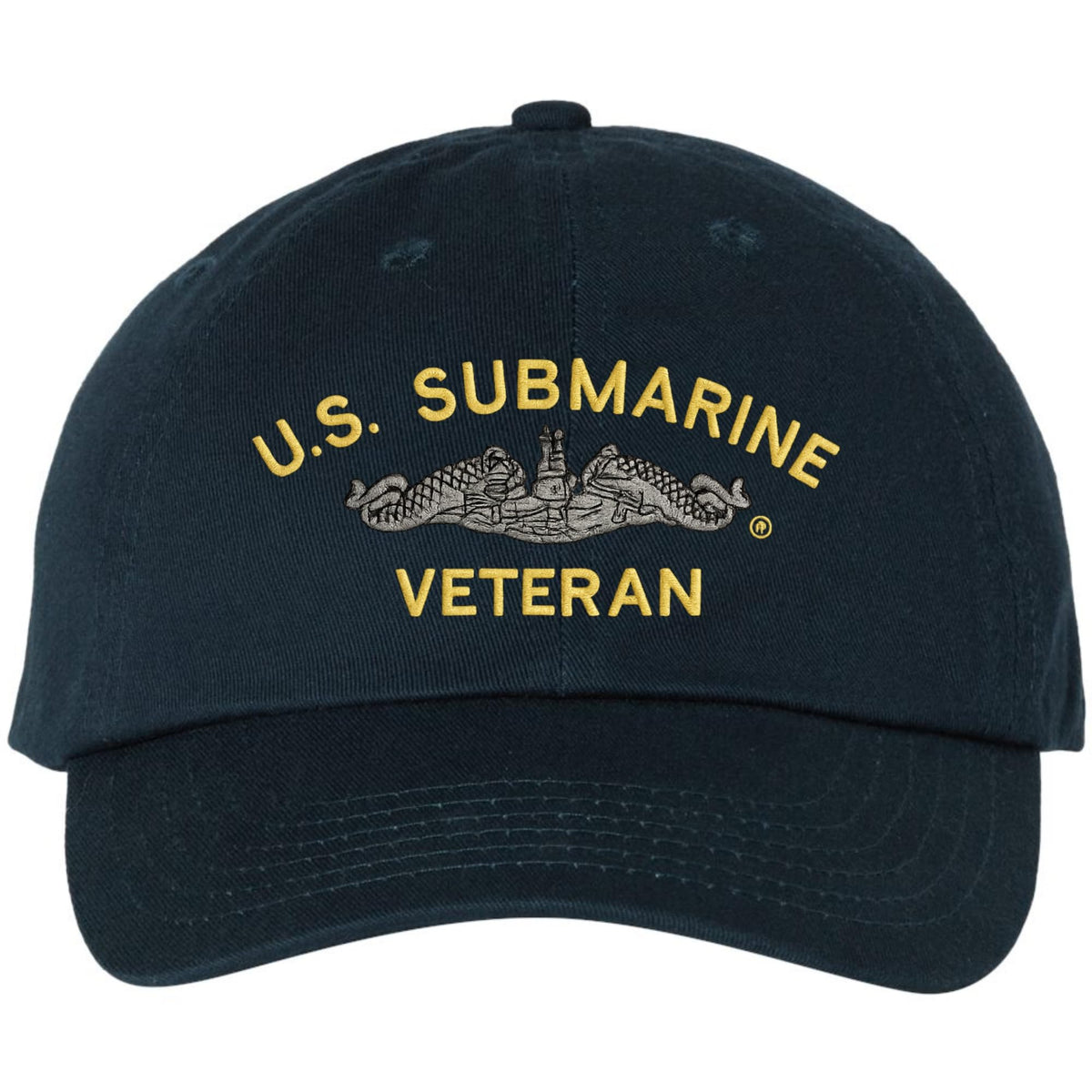 U.S. Submarine Veteran Embroidered Dad Hat | USA Military Navy patriotic Veteran Adjustable baseball Cap