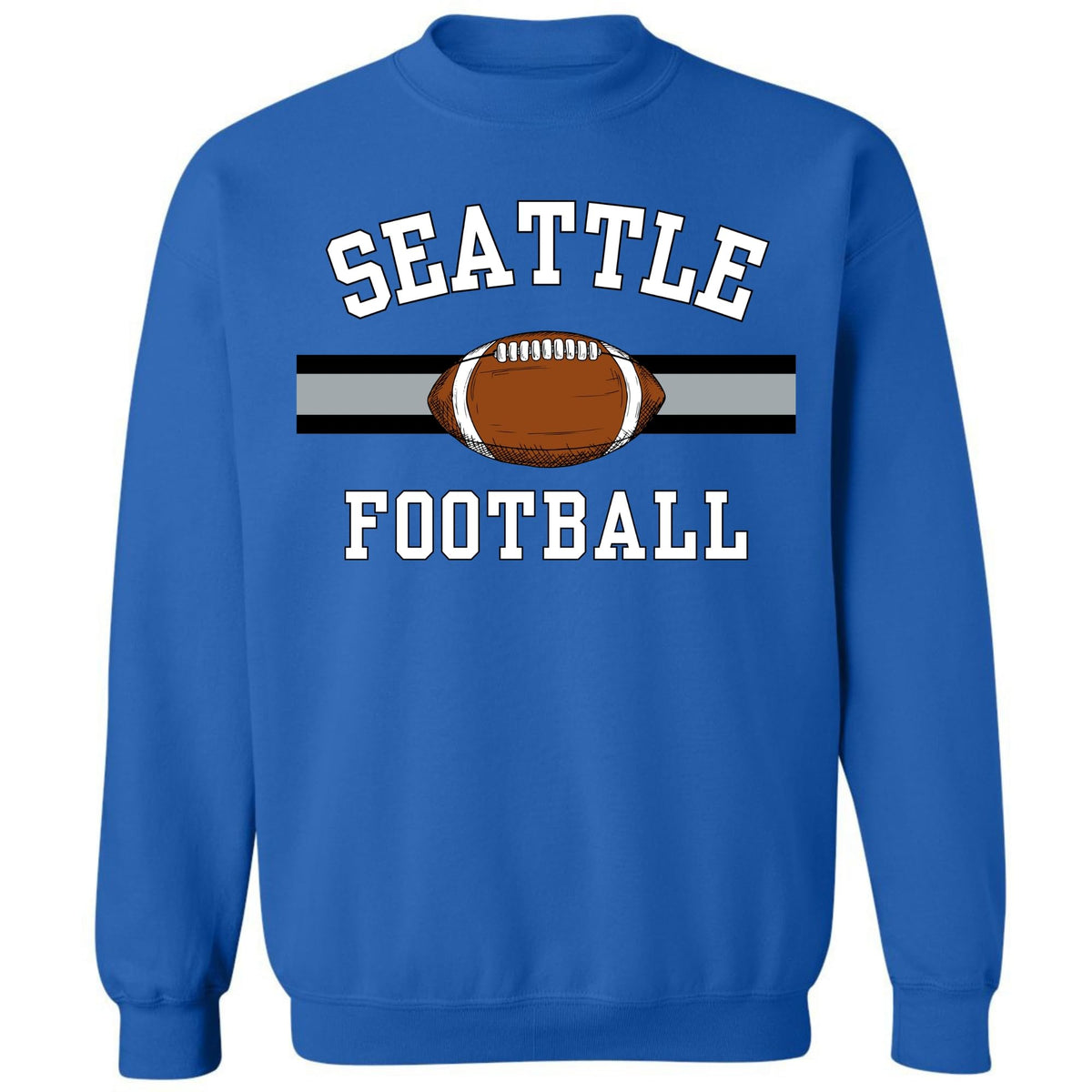 National Football US City League Teams Crewneck Sweatshirt | USA City Warm Sports Fan Gameday Pullover