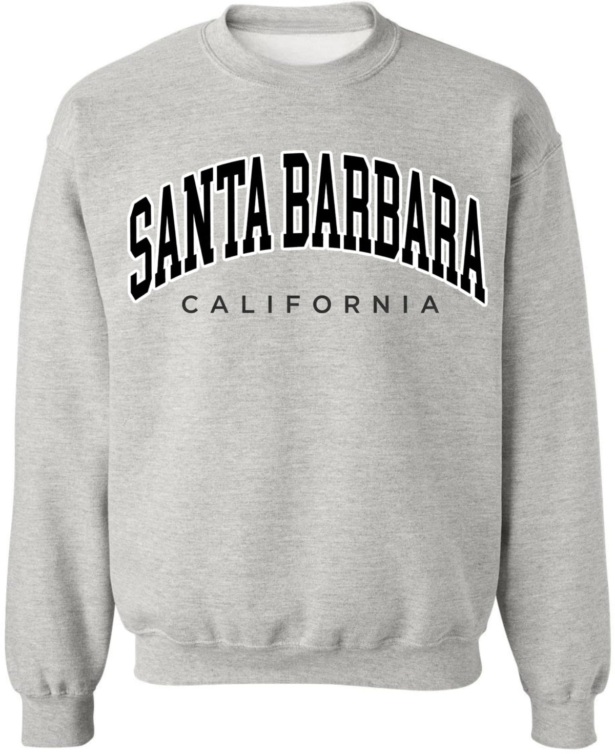 Santa Barbara California Crewneck Sweatshirt Travel Vacation Coastal Souvenir Cotton Polyester Fleece Pullover