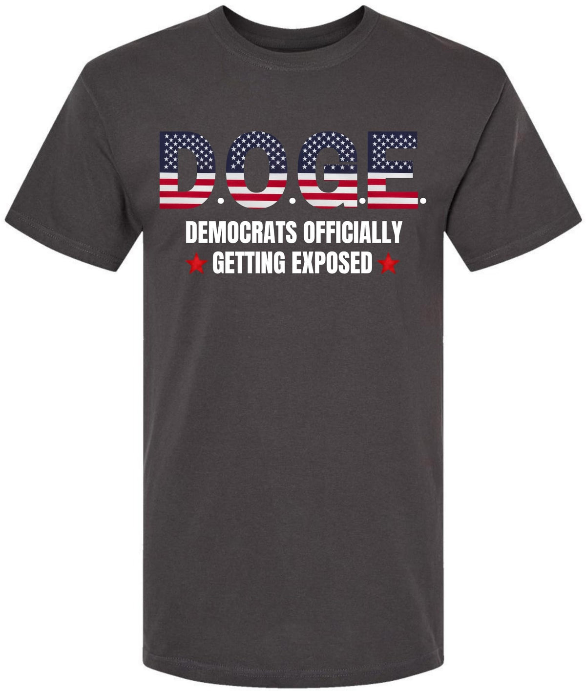 D.O.G.E Democrats Officially Getting Exposed T-Shirt USA Flag Funny Political Tee Shirt