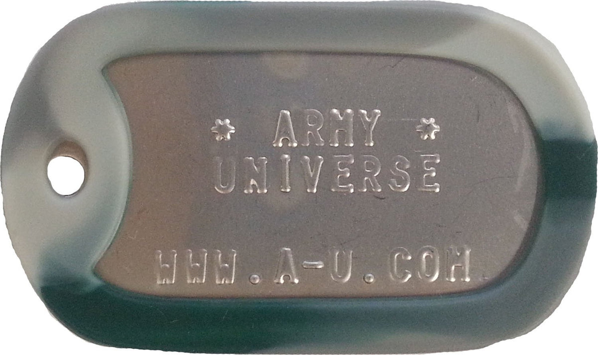 US Military Dog Tag Set - ID Matte Metal ID Dog Tags Necklace Complete Set with 2 Chains and 2 Silencers