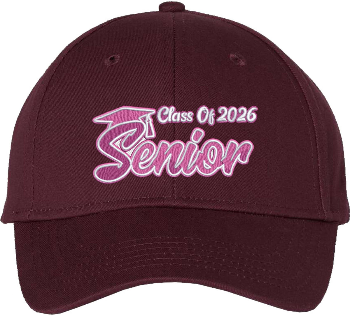 Senior 2026 Embroidered Baseball Cap | Class of 2025 Graduate Finish School Adjustable Hat