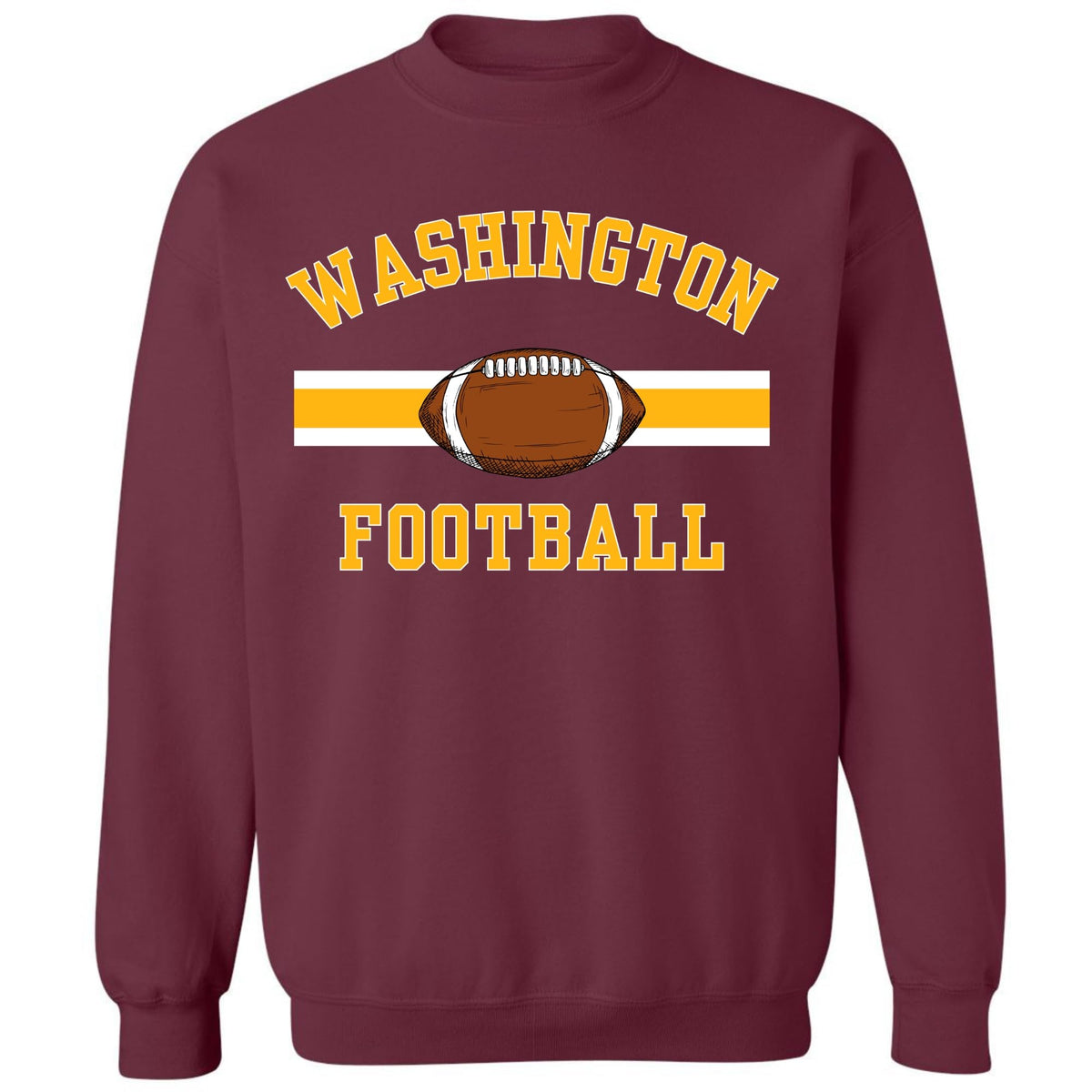 National Football US City League Teams Crewneck Sweatshirt | USA City Warm Sports Fan Gameday Pullover
