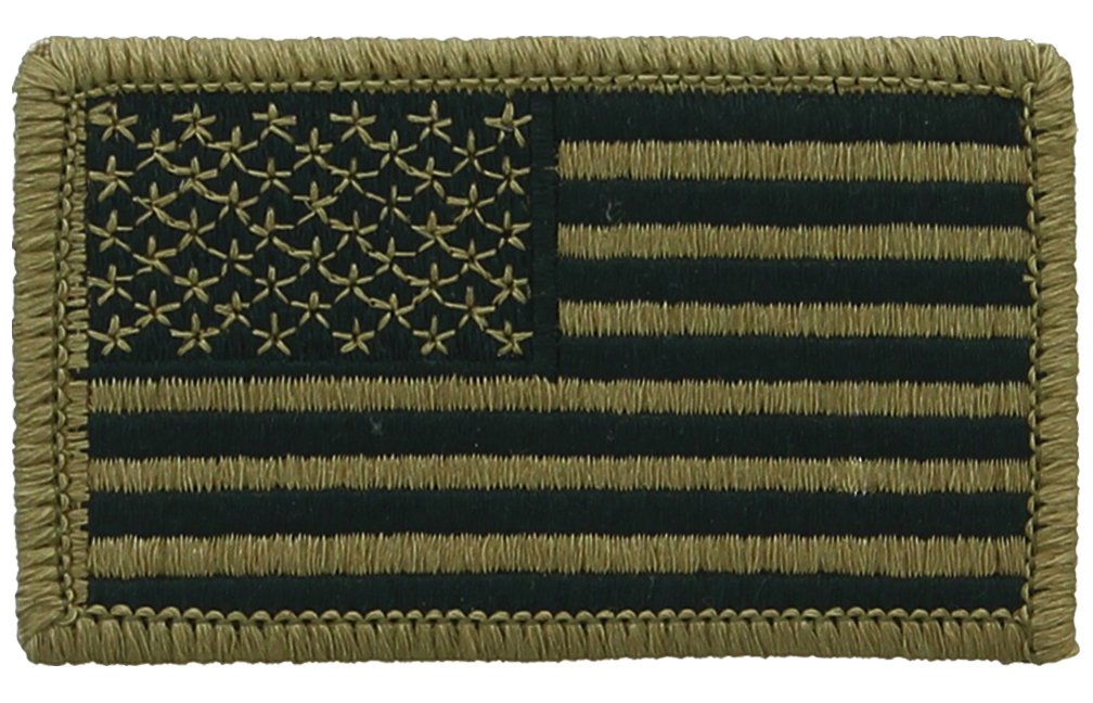 USA American Flag Patch Military Uniform Hook Loop US Flag Accessory Patch (Many colors to choose from!)
