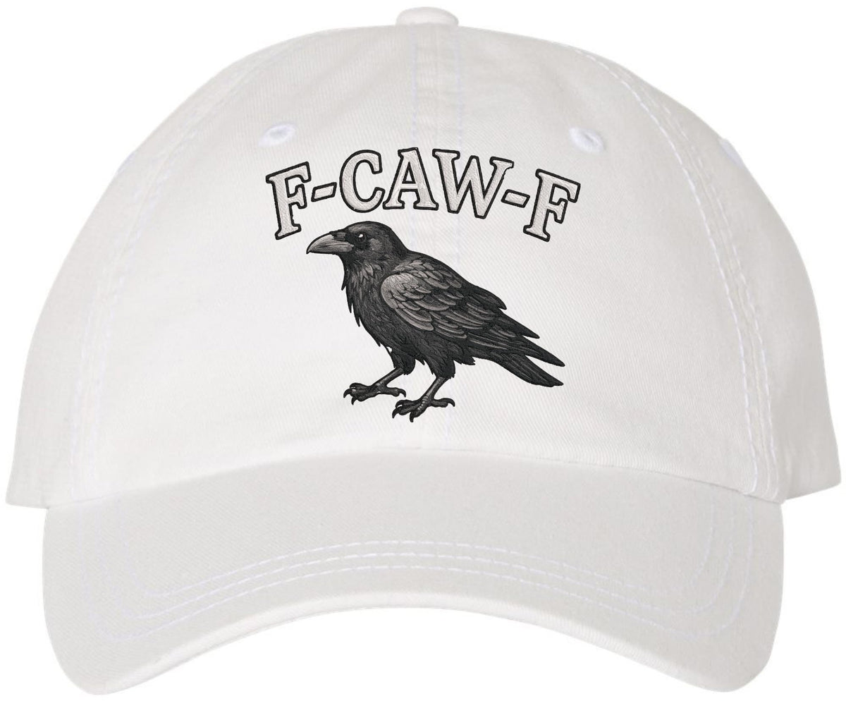 F-CAW-F Embroidered Baseball Cap Funny Crow Adjustable Dad Hat