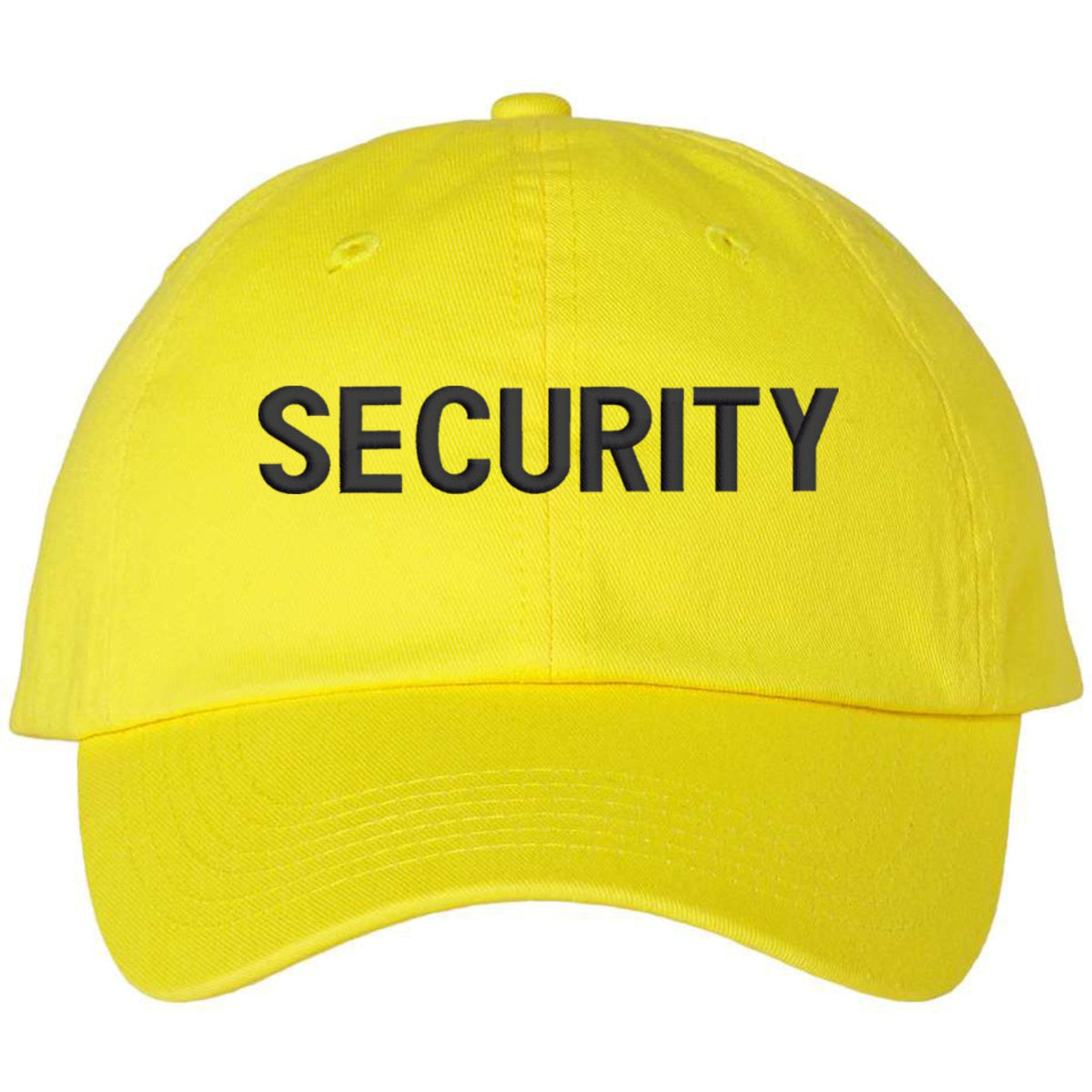 SECURITY Low Profile Baseball Dad Cap Unstructured Uniform Guard Officer Agent Adjustable Hat