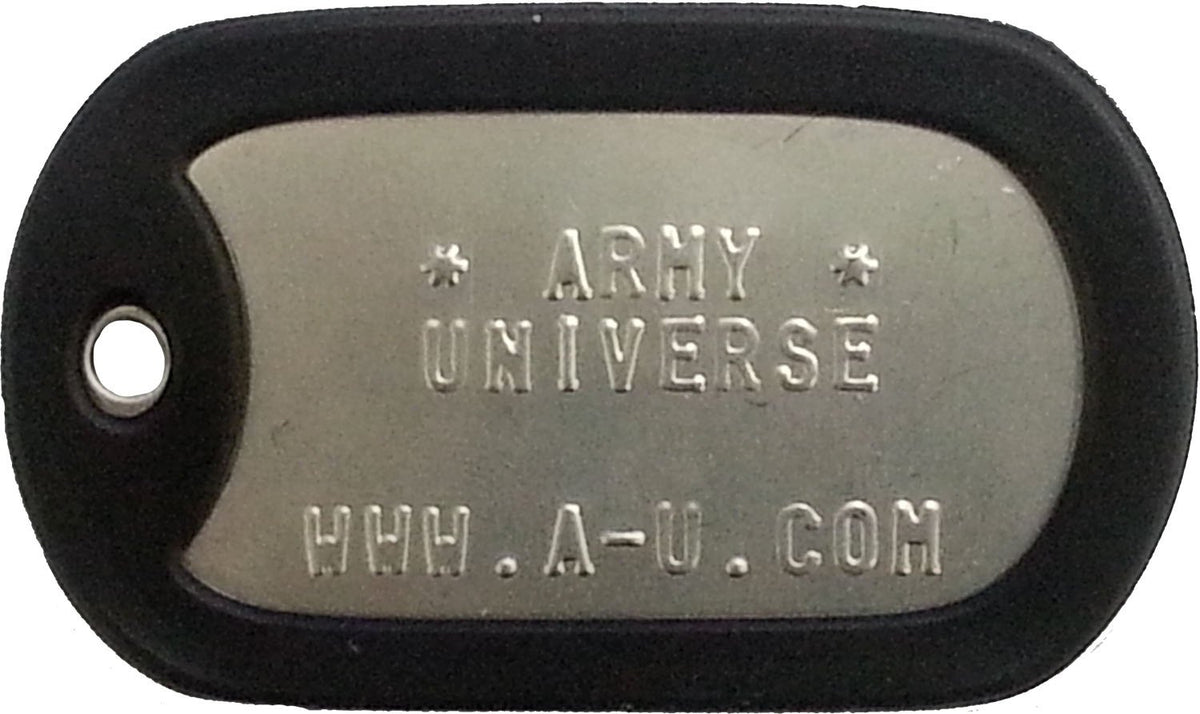 US Military Dog Tag Set - ID Matte Metal ID Dog Tags Necklace Complete Set with 2 Chains and 2 Silencers