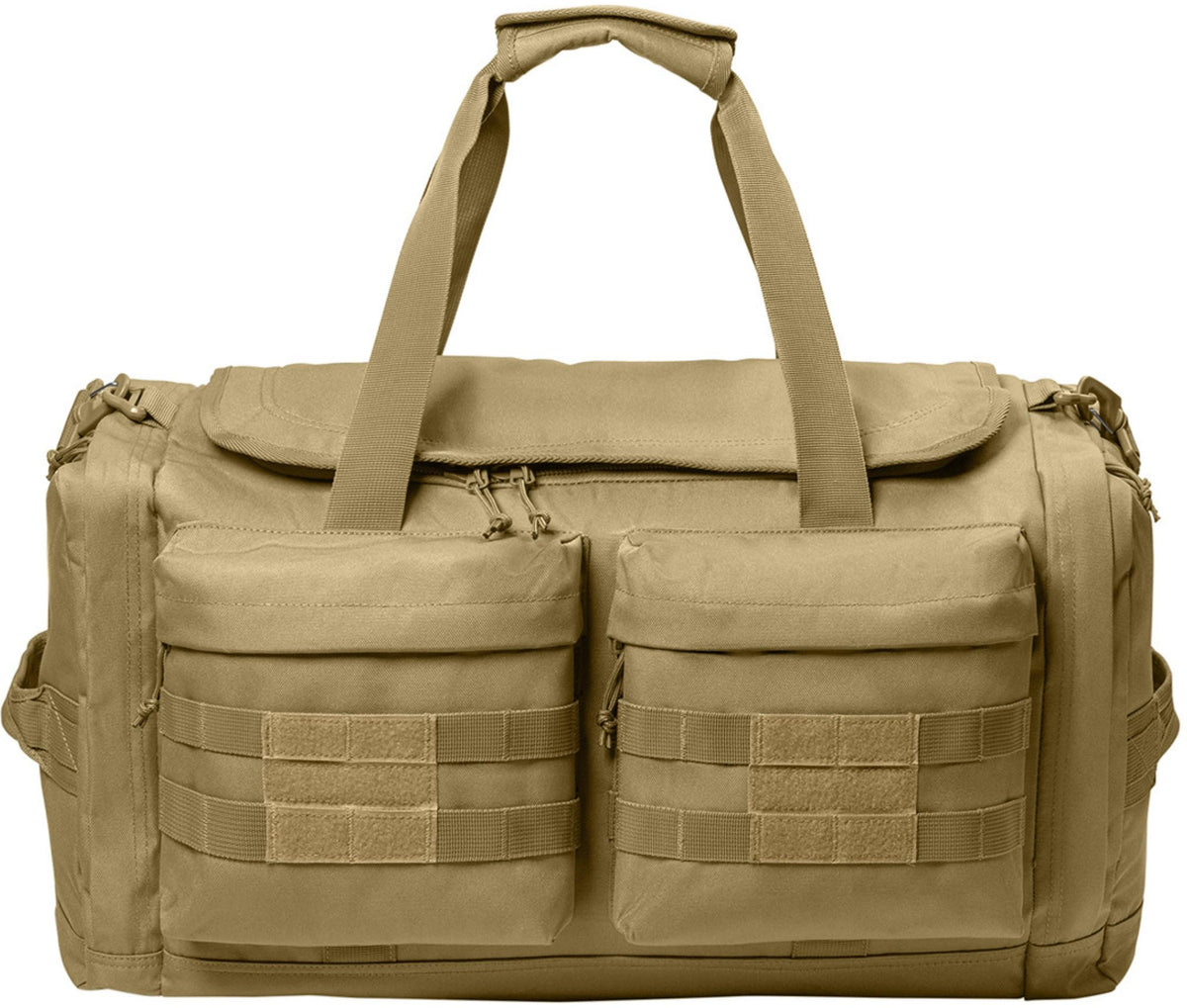 Tactical MOLLE Duffel Bag Heavy Duty Military Gym & Travel Bag, Multiple Compartments, Water-Resistant, Carry-On