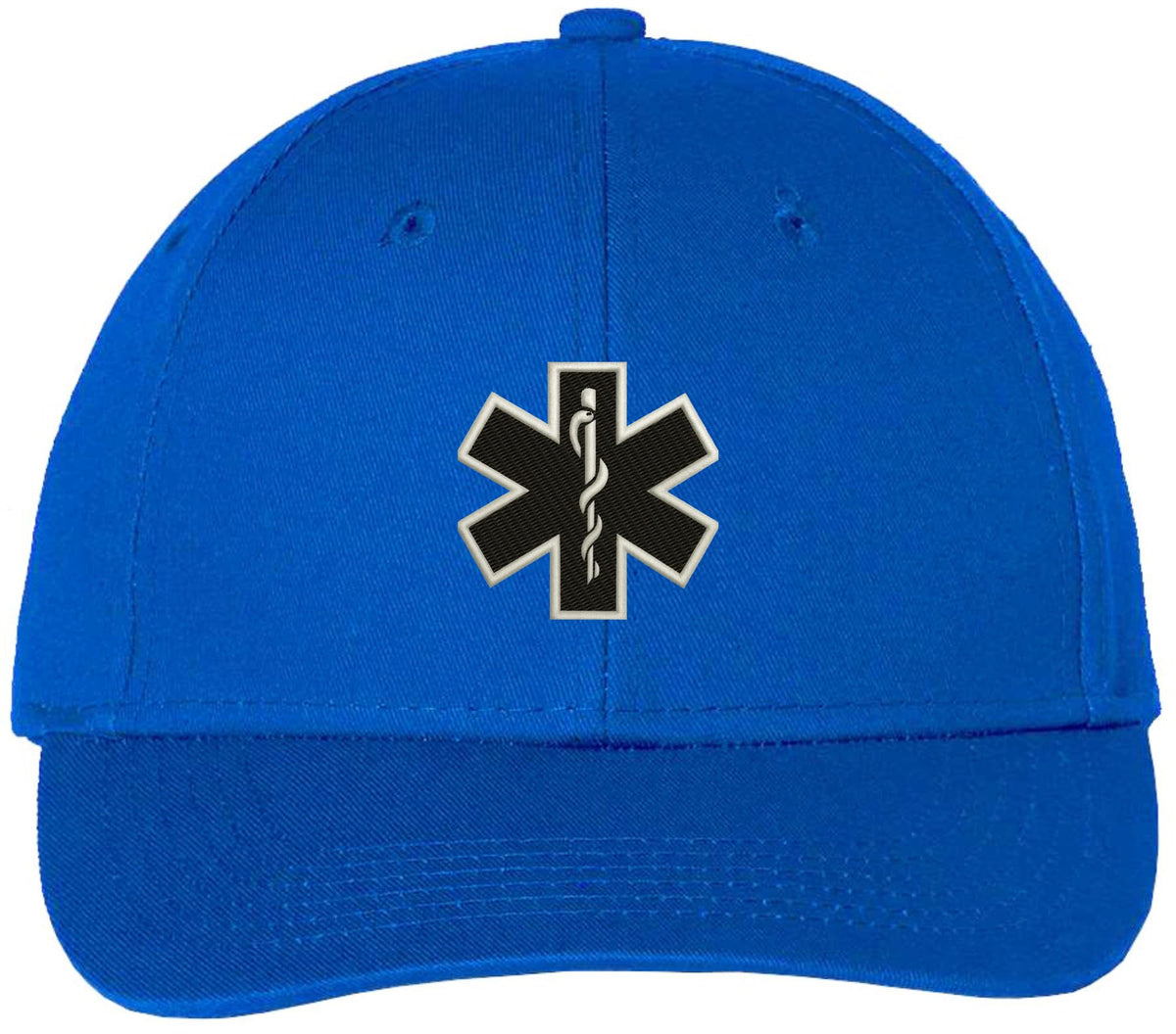 EMS EMT Emergency Medical Star of Life Embroidered Adjustable 100% Cotton Unisex Baseball Cap Hat