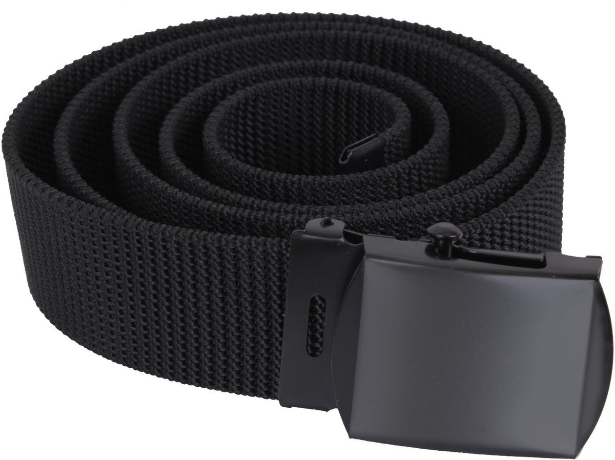 Nylon Web Belt Reversible Heavy Duty Tactical Military Waist Webbed Belt with Metal Slider Buckle