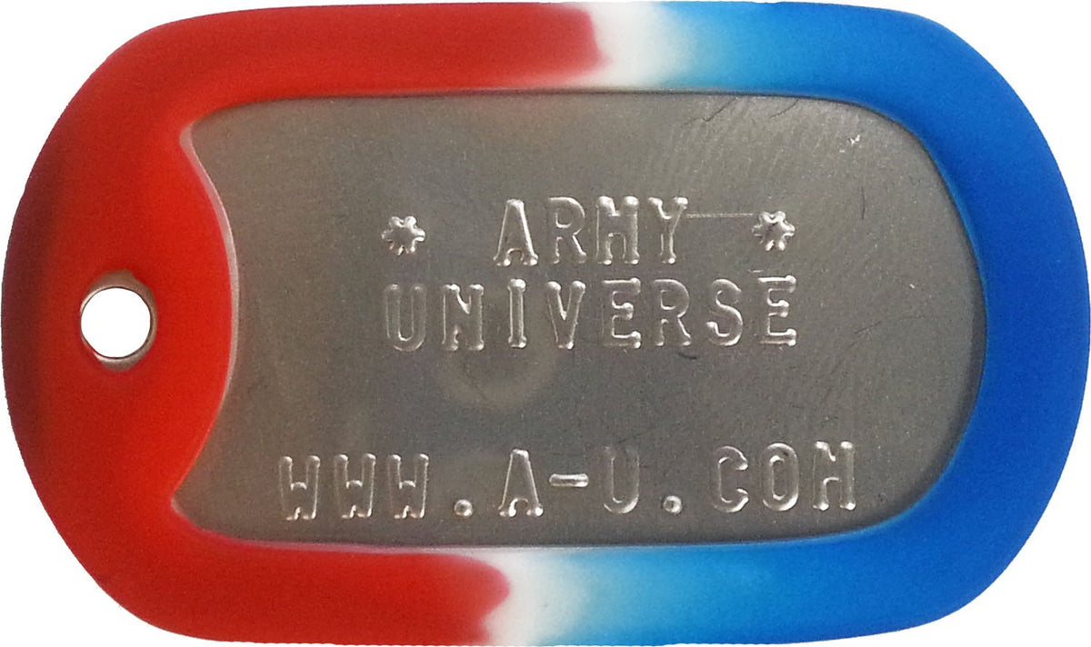 US Military Dog Tag Set - ID Matte Metal ID Dog Tags Necklace Complete Set with 2 Chains and 2 Silencers