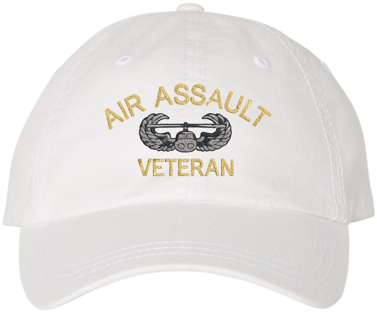 Air Assualt Veteran Embroidered Baseball Cap | USA Military Army Patriotic 100% Cotton Unisex Hat