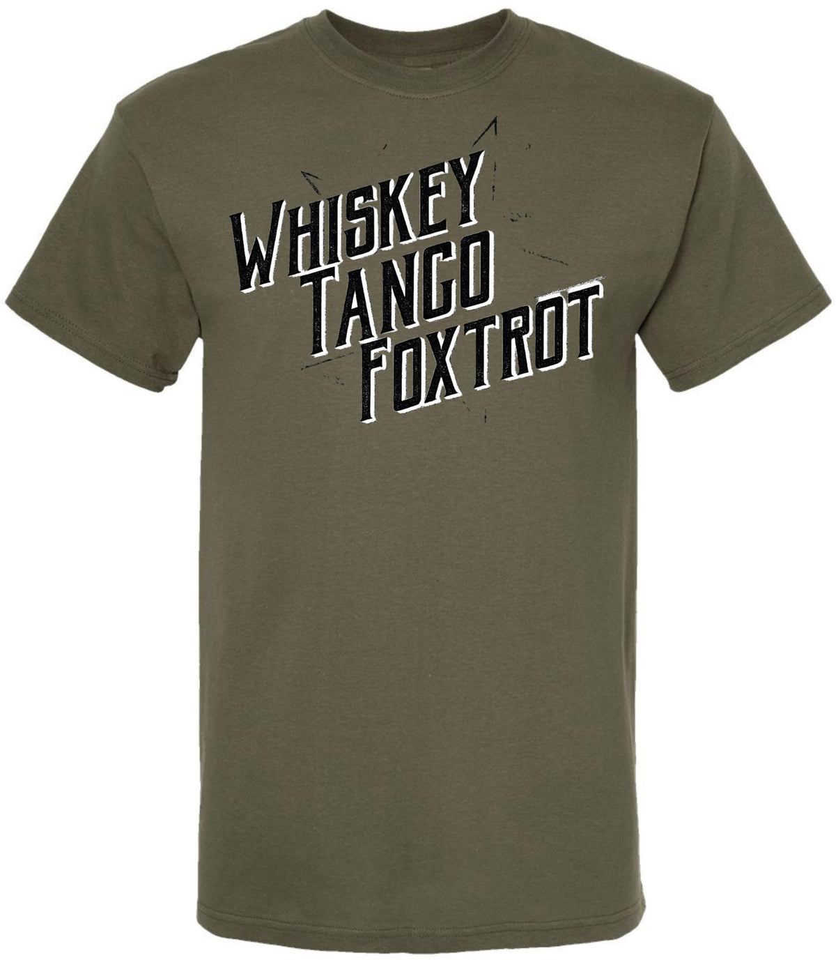 Whiskey Tango Foxtrot Printed T-Shirt Military 100% Cotton Crewneck Tee
