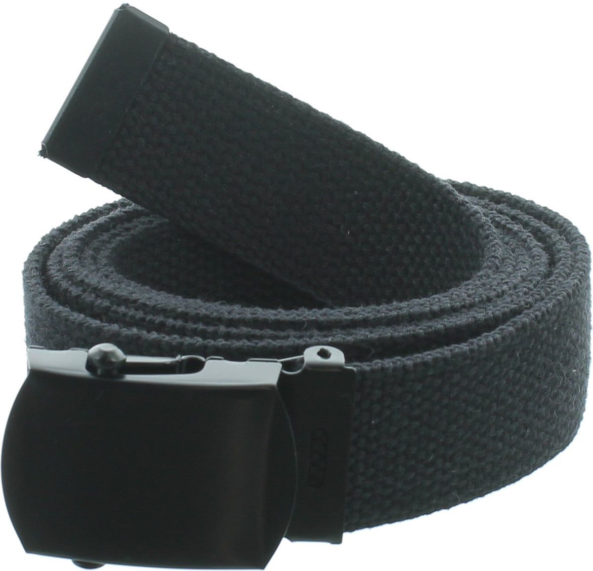 ARMYU Military Web Belt Reversible Cotton Canvas Army Camo & Solid Belts with Black Buckle 54"