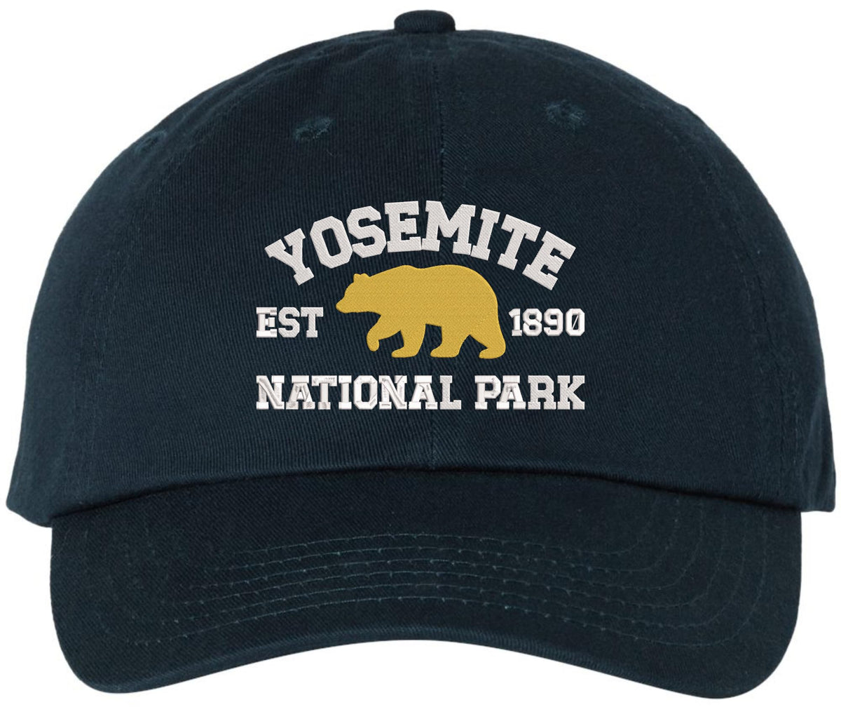 Yosmite National Park Est 1890 Embroidered Baseball Cap | Wild Life 100% Cotton Adjustable Unisex Hat