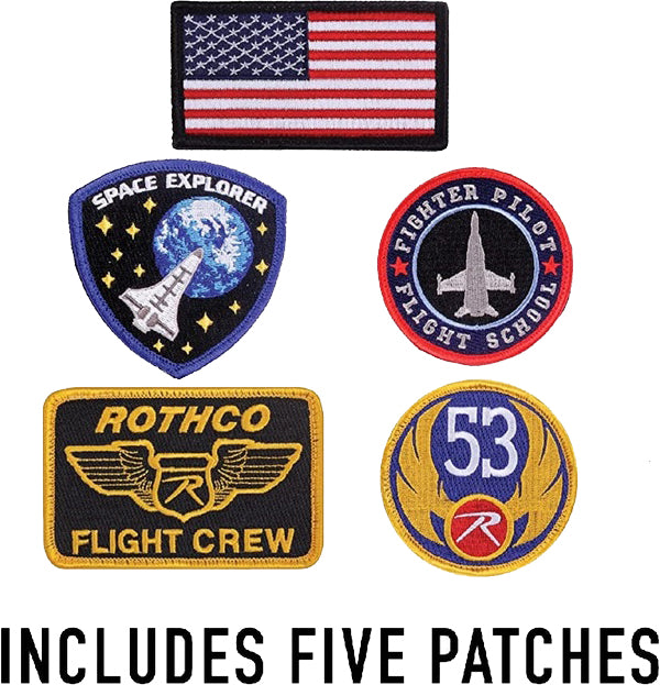 Black - MA-1 Flight Jacket Air Force Style Bomber Coat Customizeable with Patches Sections