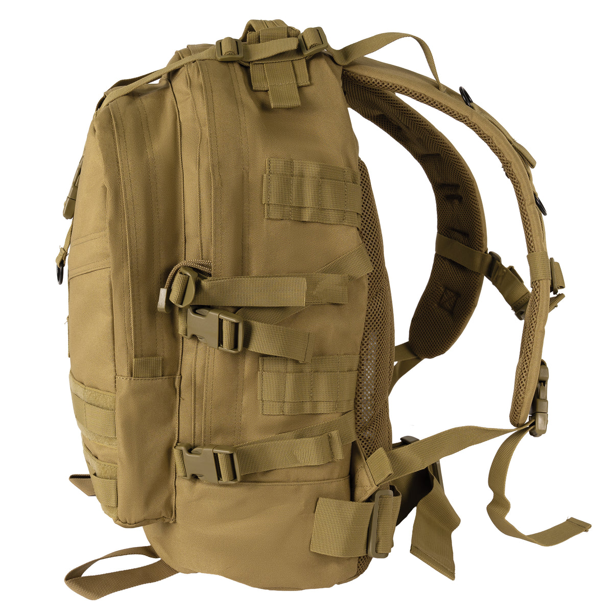 Coyote Brown - Military MOLLE Compatible Large Transport Pack