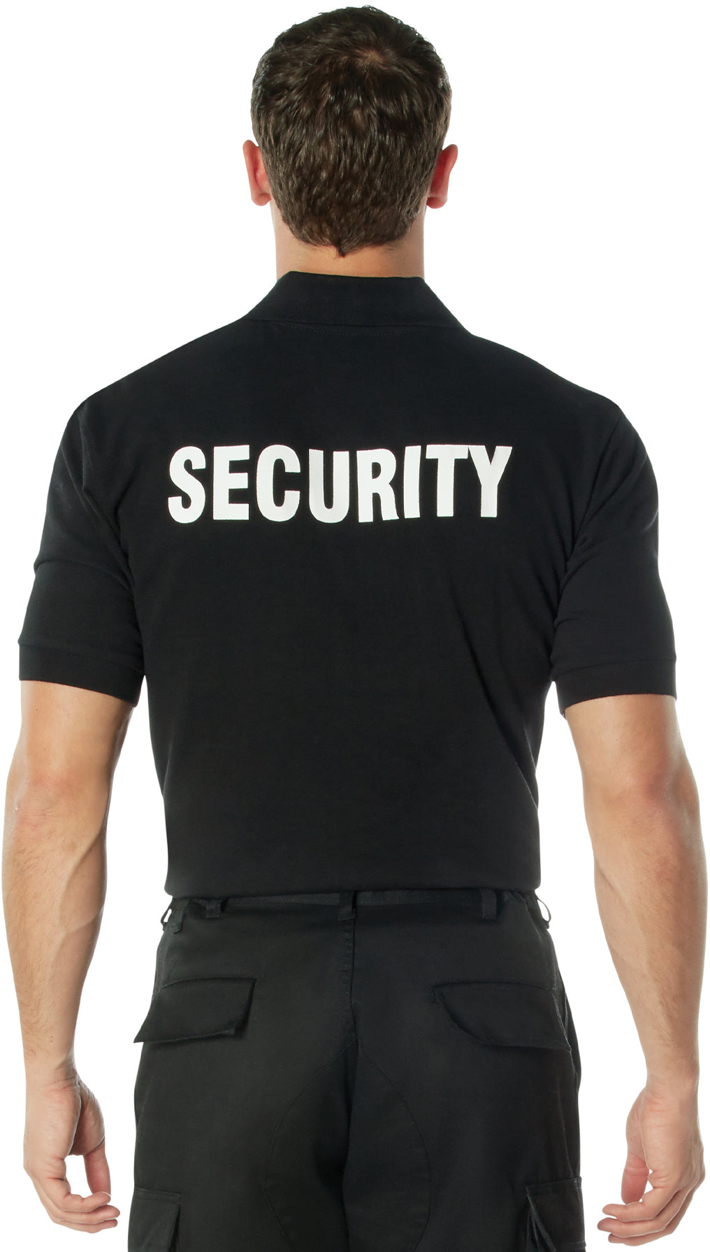 Black - Two Sided Law Enforcement SECURITY Golf Shirt