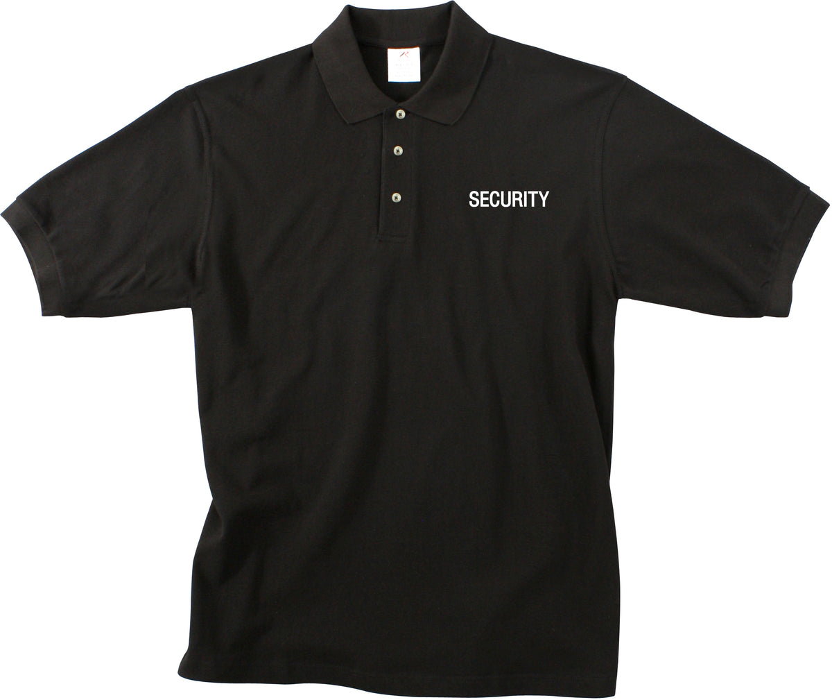 Black - Two Sided Law Enforcement SECURITY Golf Shirt