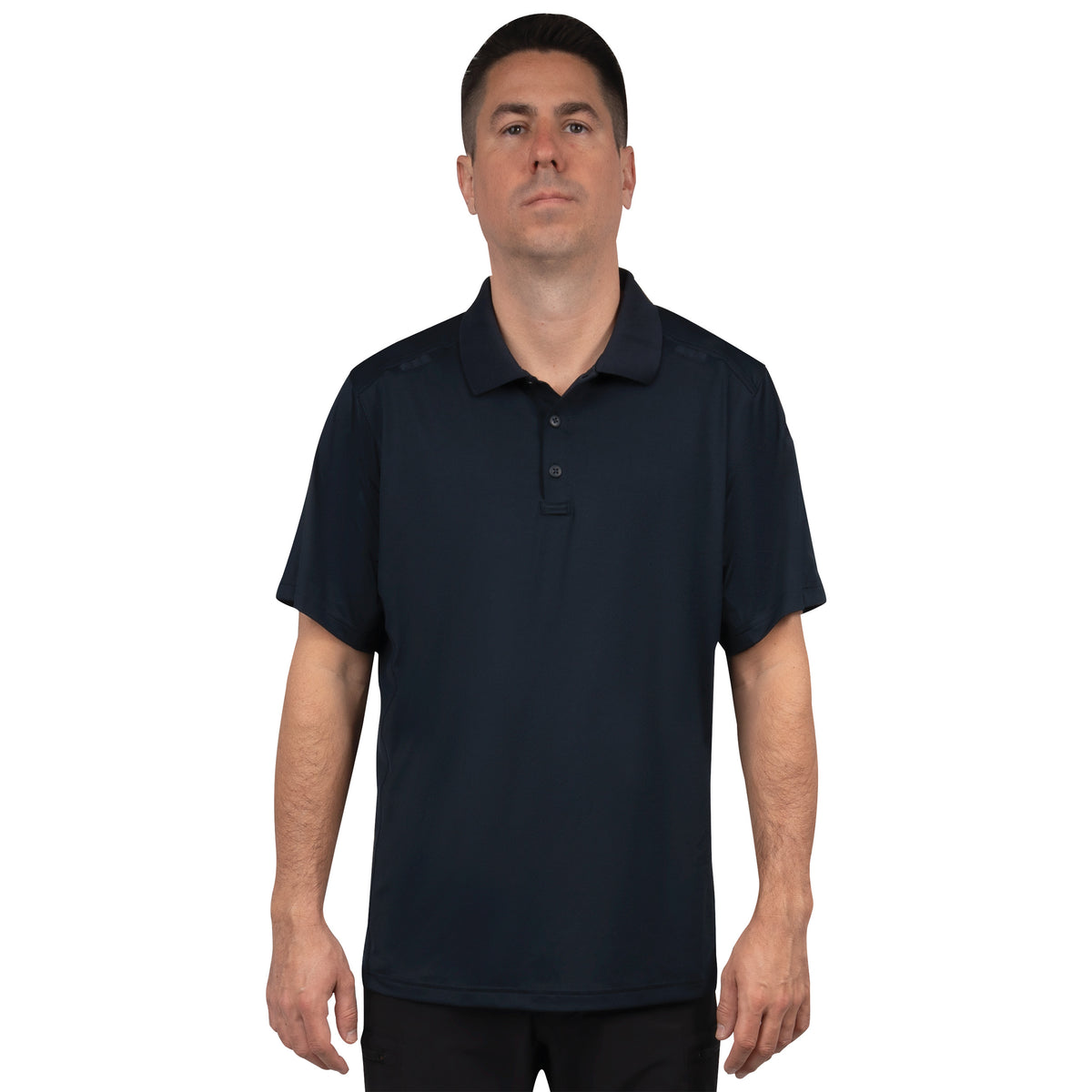 Mens Tactical Polo Shirt Short Sleeve Stretch Quick Dry Performance Uniform