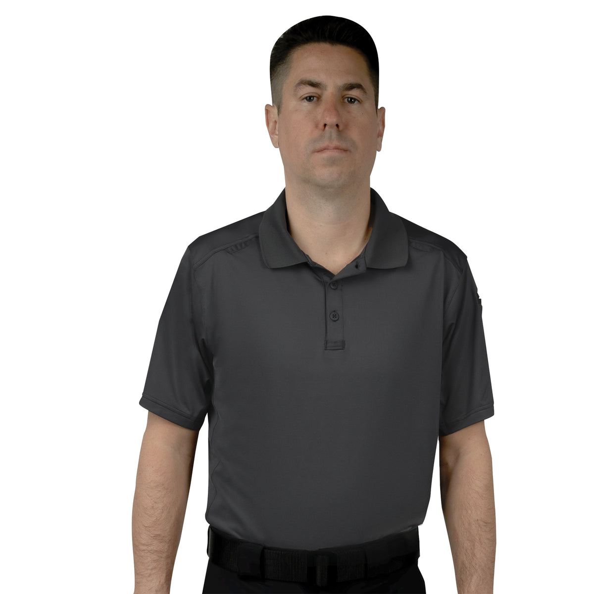 Mens Tactical Polo Shirt Short Sleeve Stretch Quick Dry Performance Uniform