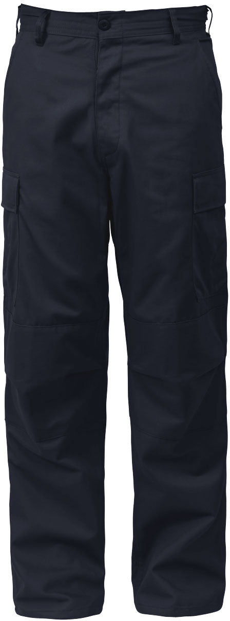 Midnight Blue - Tactical BDU Pants Cargo Fatigues - Poly/Cotton Twill - Button Fly