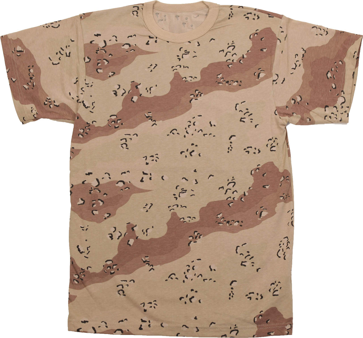 Tactical Camouflage T-Shirt Army Fashion Color Camo Military Crewneck Short Sleeve Top Tee Shirt