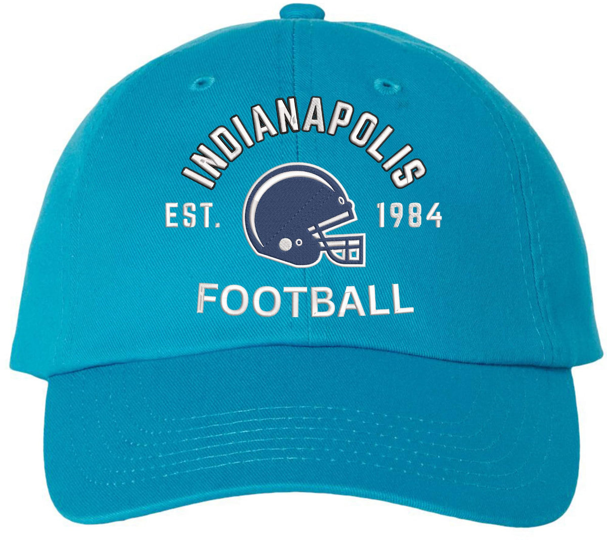 Football Team Dad Hat USA Embroidered Cotton Cap Adjustable Buckle National League Color Helmet Fan Hat