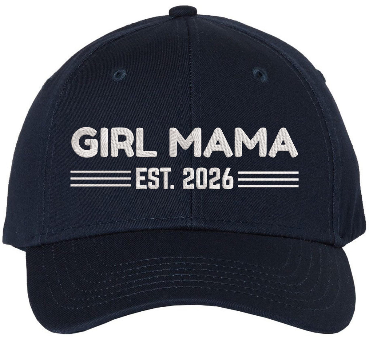 Boy Mama or Girl Mama Est 2026 Cap – Embroidered Mom Gift Hat – 100% Cotton Adjustable