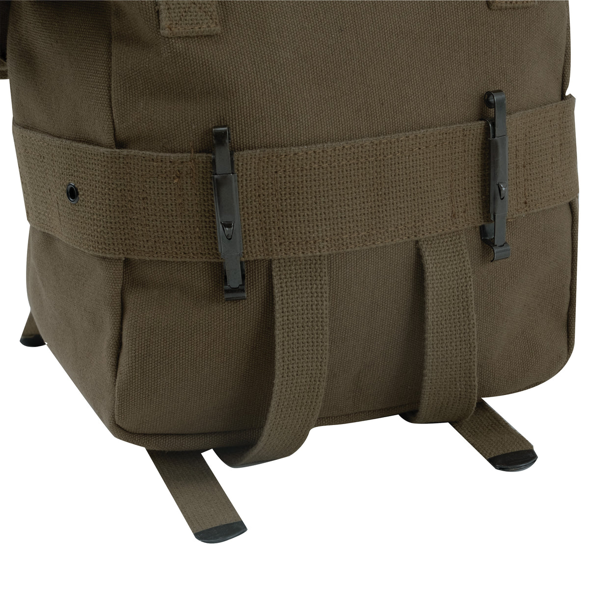 Olive Drab - Heavyweight Cotton Canvas Butt Pack with Alice Clips