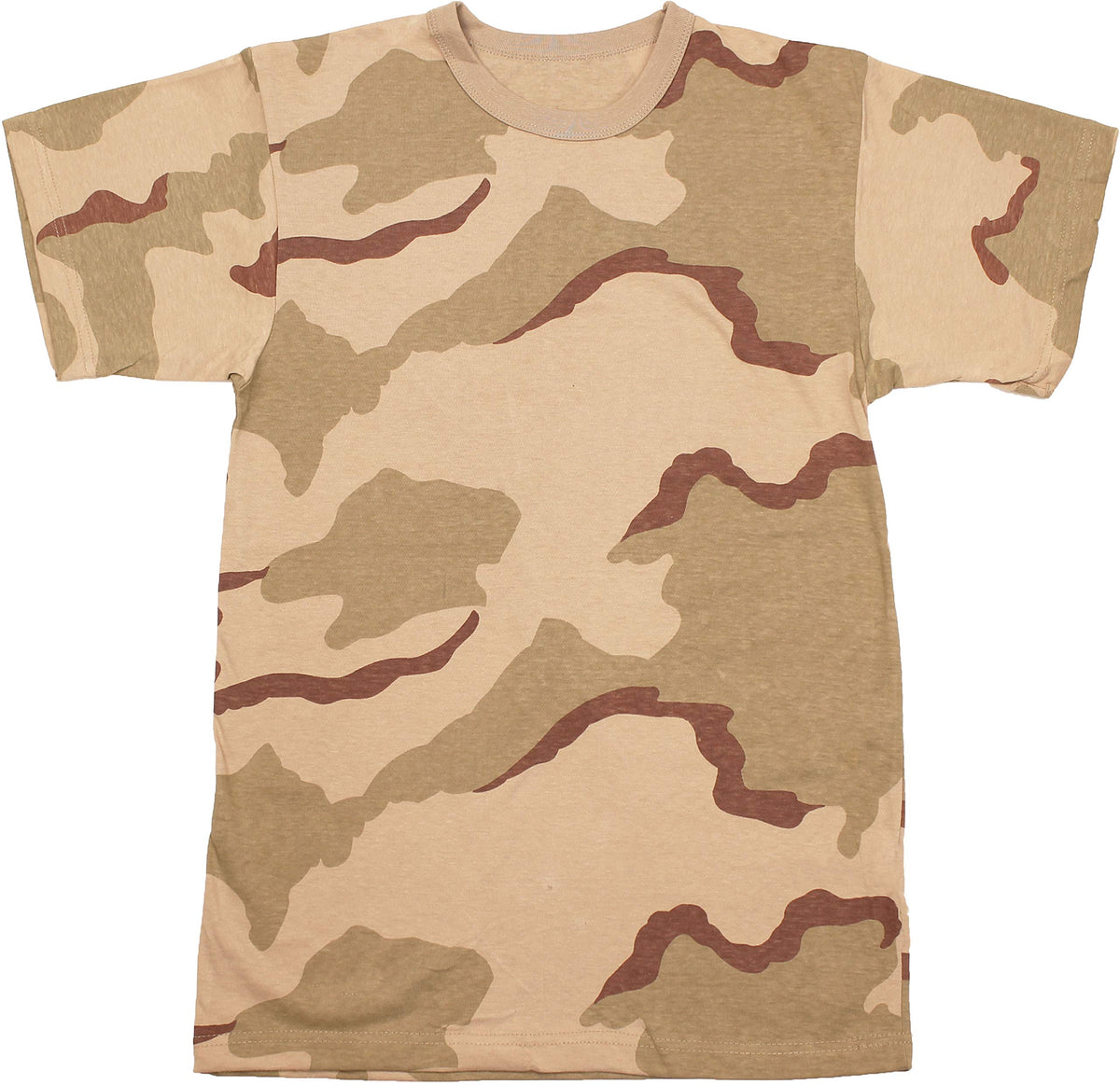 Tactical Camouflage T-Shirt Army Fashion Color Camo Military Crewneck Short Sleeve Top Tee Shirt