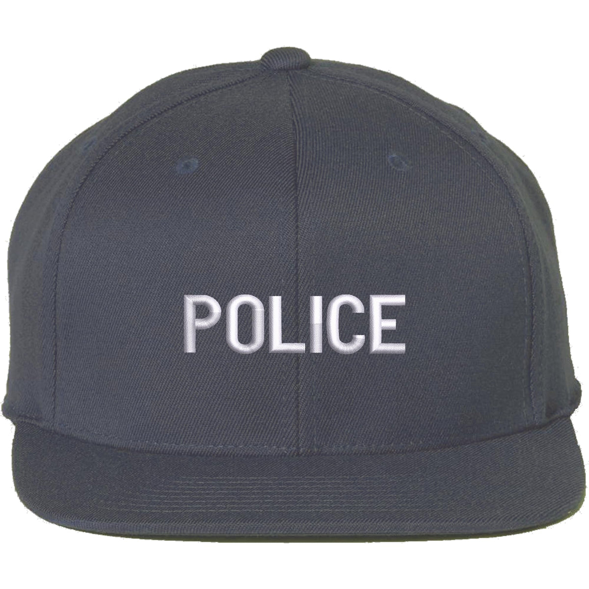 POLICE Snapback Hat – Embroidered Flat Bill Cap for Law Enforcement & Security, Adjustable, Durable Fit