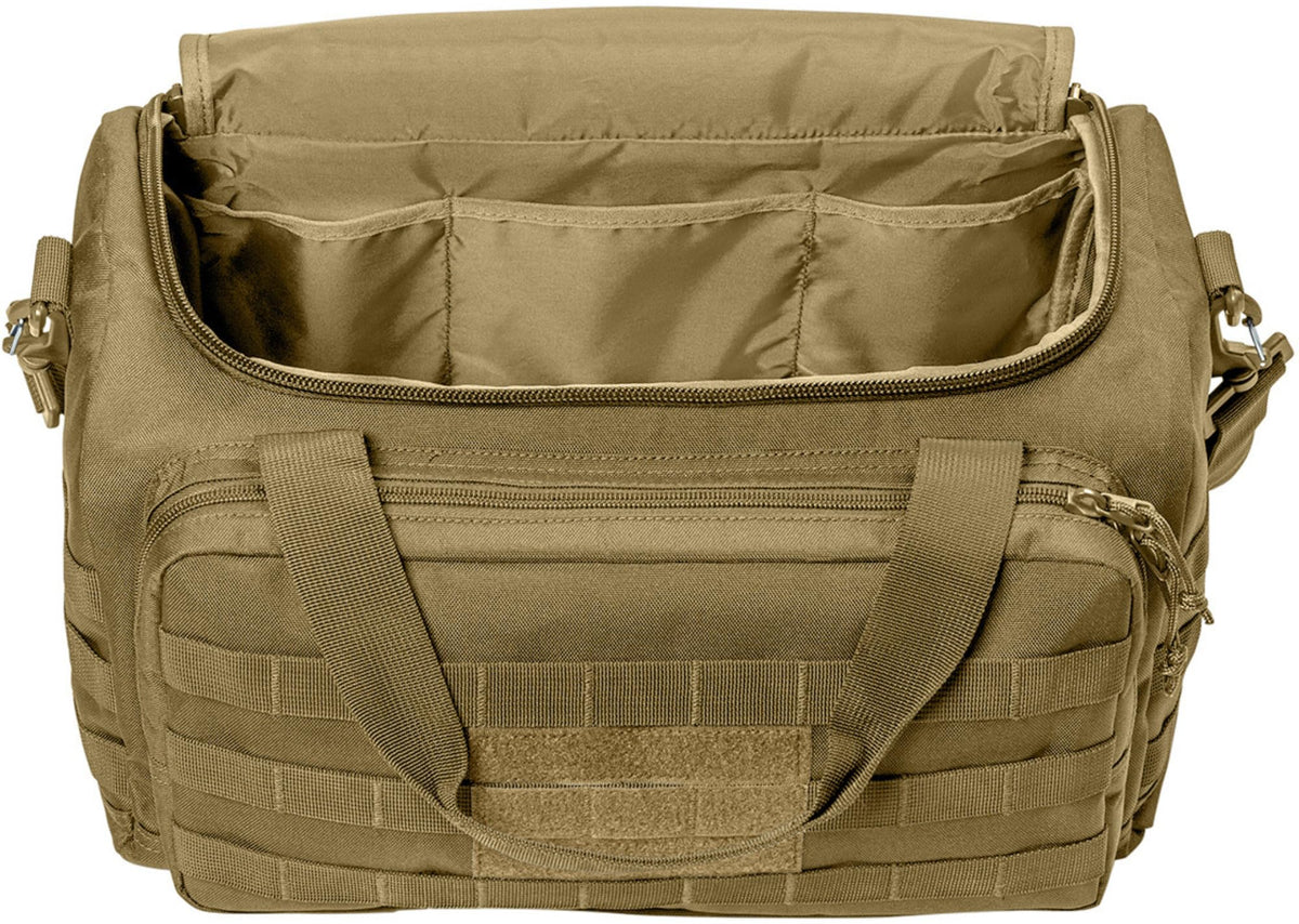 Tactical Gear MOLLE Carry Bag, Durable 600D Polyester, Patch-Ready & Padded Strap, Medium Size