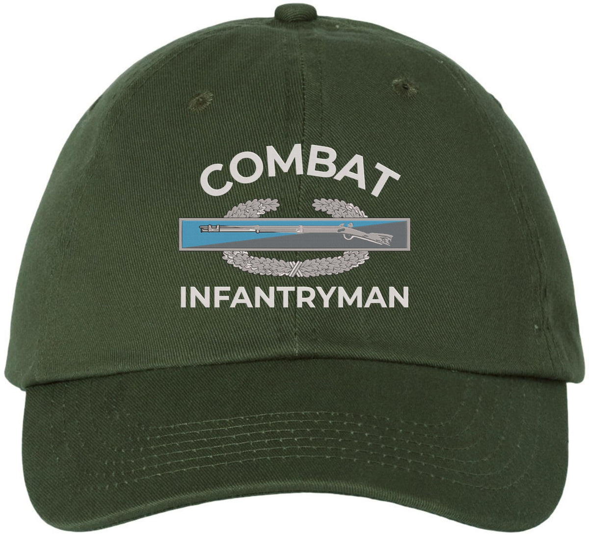 Combat Infantryman Embroidered Baseball Cap - Army CIB & Veteran Gift for Men & Women - 100% Cotton Adjustable Hat