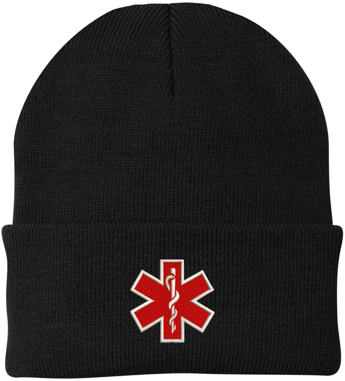 EMS EMT Emergency Medical Star of Life Embroidered Knit Winter Acrylic Unisex Watch Cap Hat