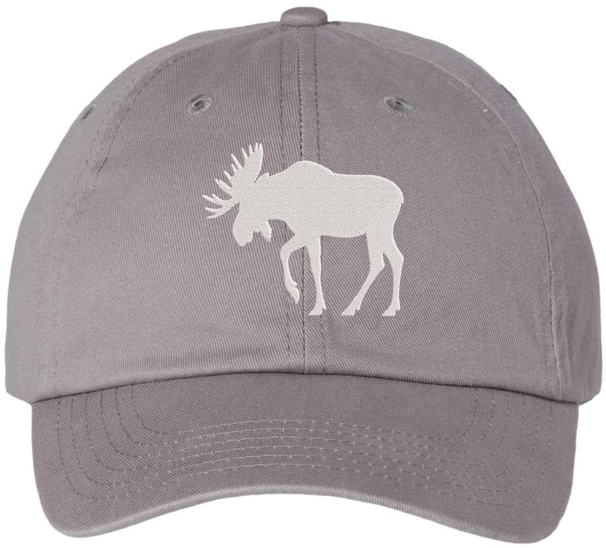 Moose Embroidered Baseball Cap | Maine Wildlife Outdoor Adjustable 100% Cotton Dad Hat for Men & Women