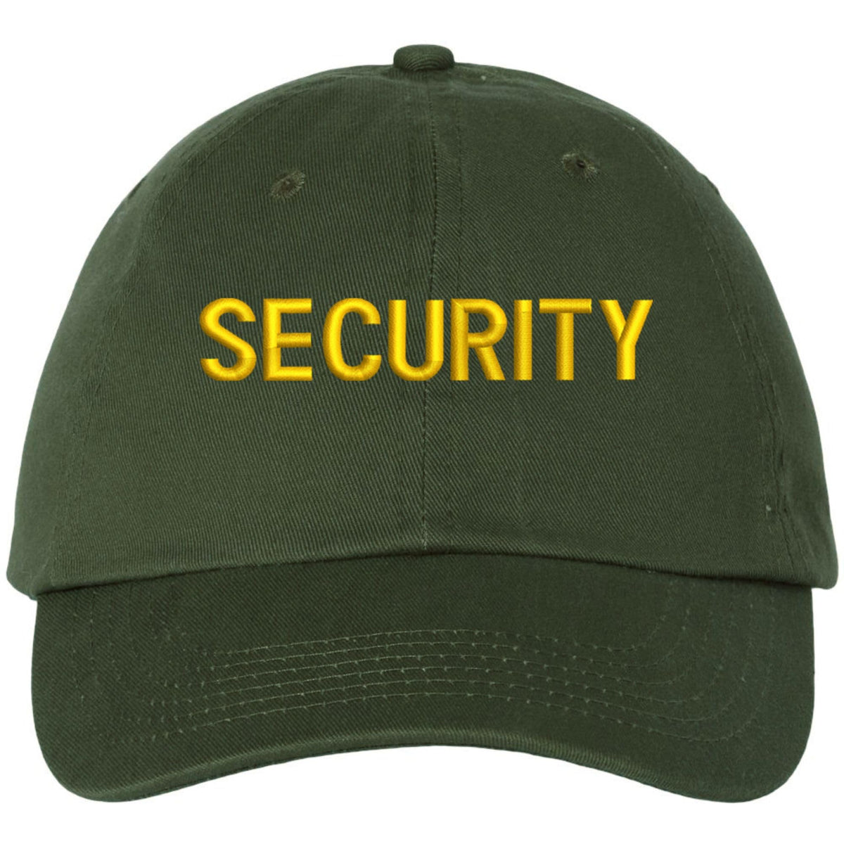 SECURITY Low Profile Baseball Dad Cap Unstructured Uniform Guard Officer Agent Adjustable Hat