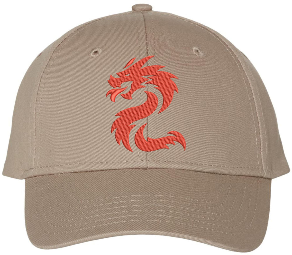 Serpent Dragon Baseball Cap Mythical Creature Hat Adjustable Oriental Snake Embroidered Headwear for Men Women